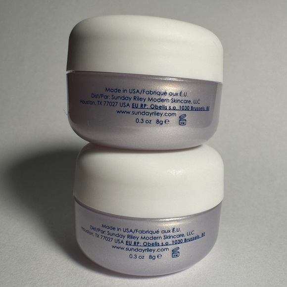2x Sunday Riley ICE Ceramide Cream Moisturizer Travel Size Minis .3 oz 8g - Picture 2 of 5